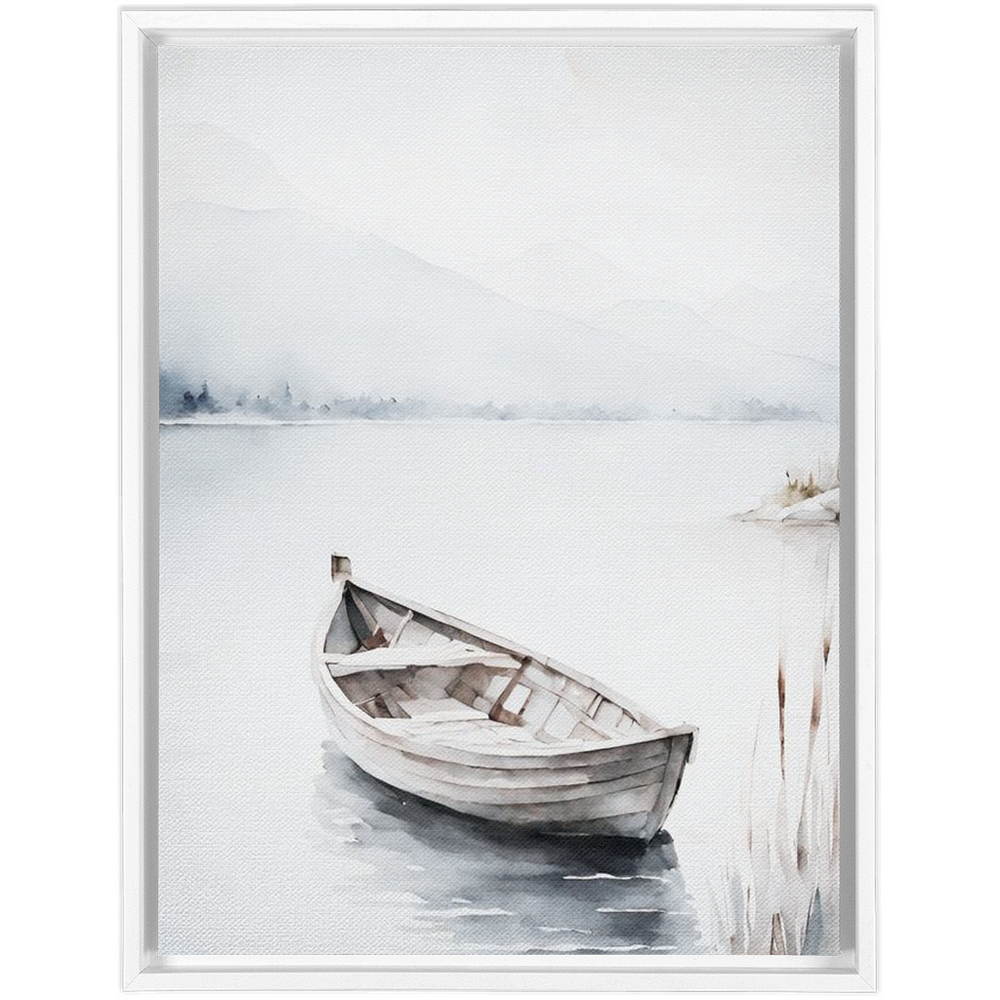 "Fischerboot" Canvas Framed