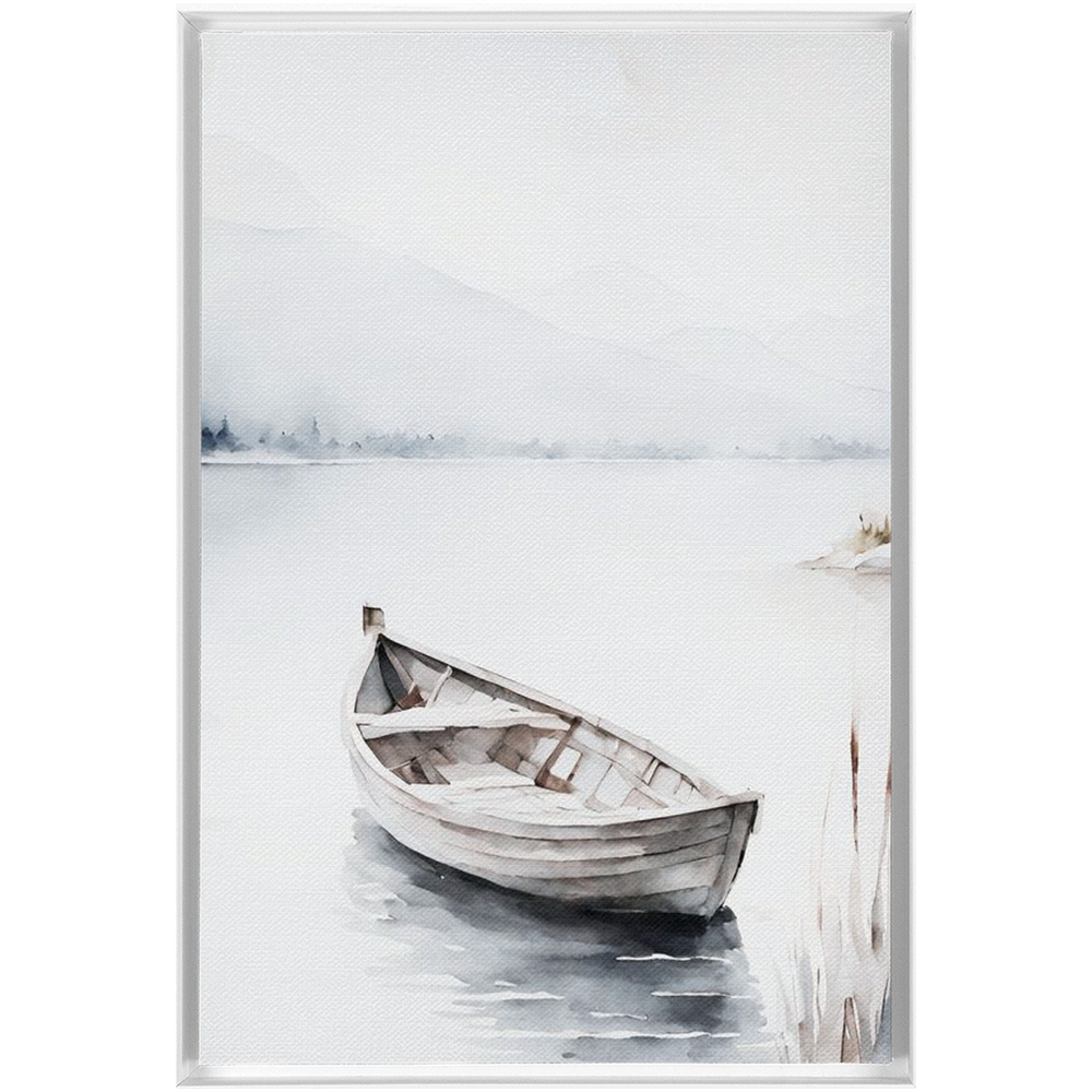 "Fischerboot" Canvas Framed