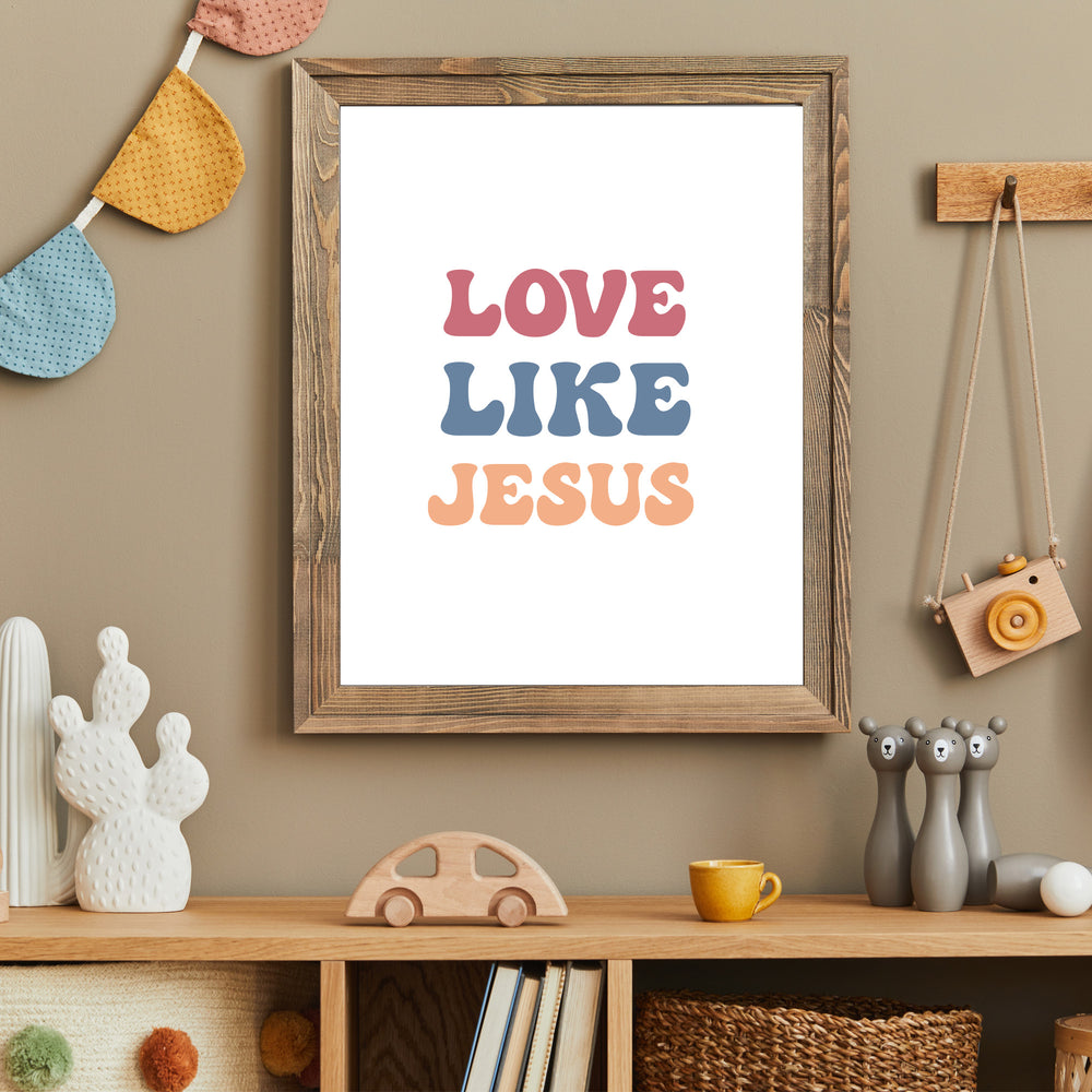 Color "Love Like Jesus" Digital Image