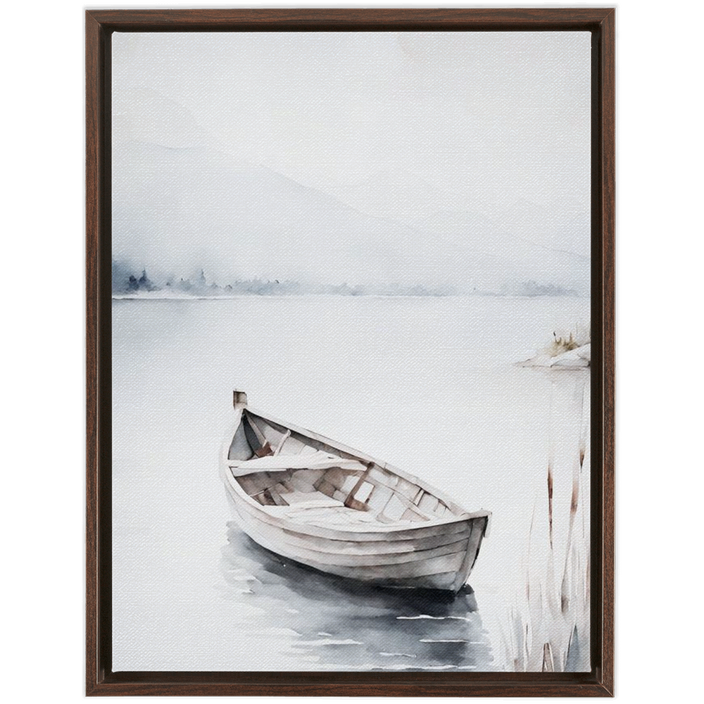 "Fischerboot" Canvas Framed