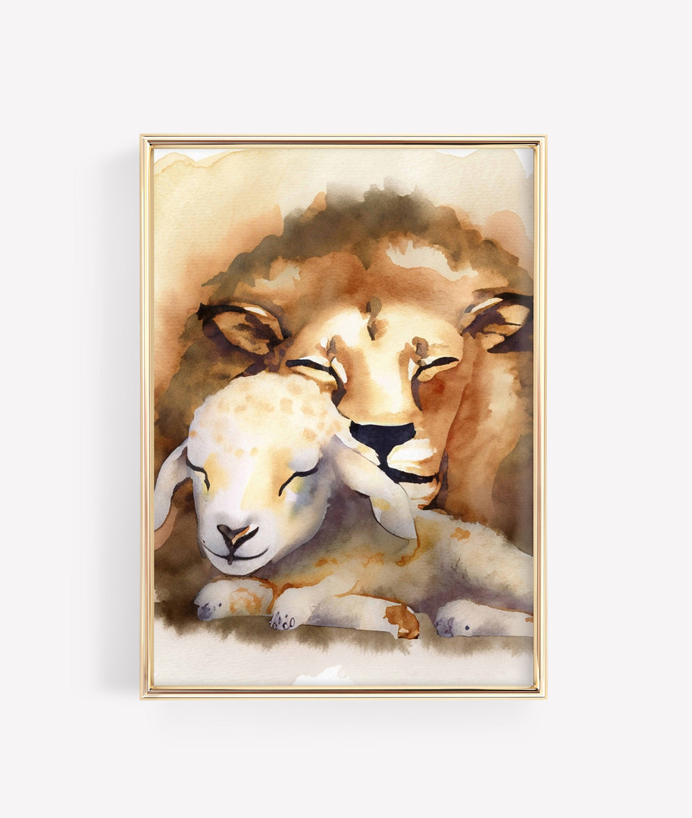 “Lamb &amp; Lion” Digital Image